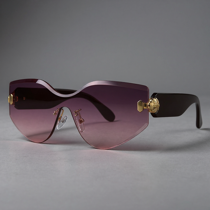 Bella Oversized Rimless Sunglasses