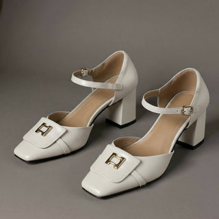 Bella Block Heel Pump