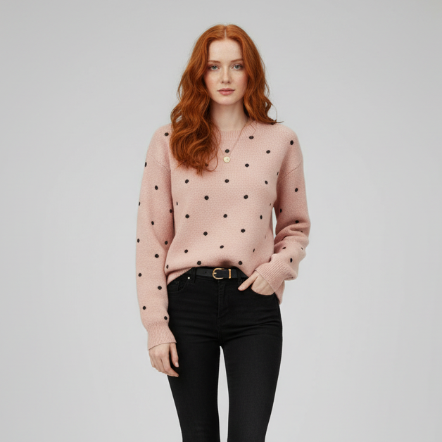 Pam Polka Dolt Sweater