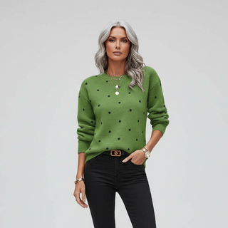 Pam Polka Dolt Sweater