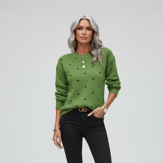 Pam Polka Dolt Sweater