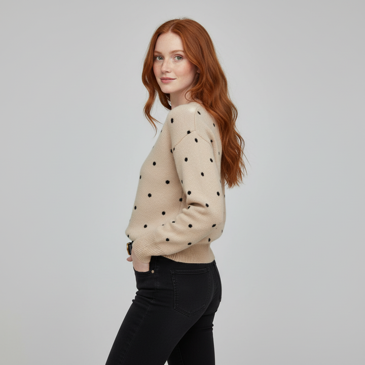 Pam Polka Dolt Sweater