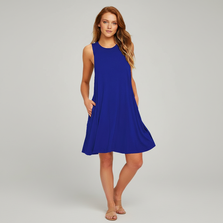 Calley Crewneck Swing Dress
