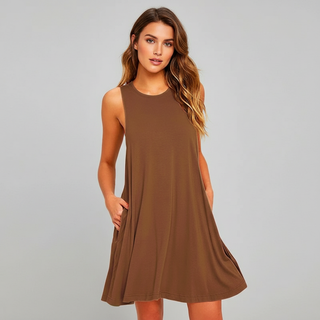 Calley Crewneck Swing Dress