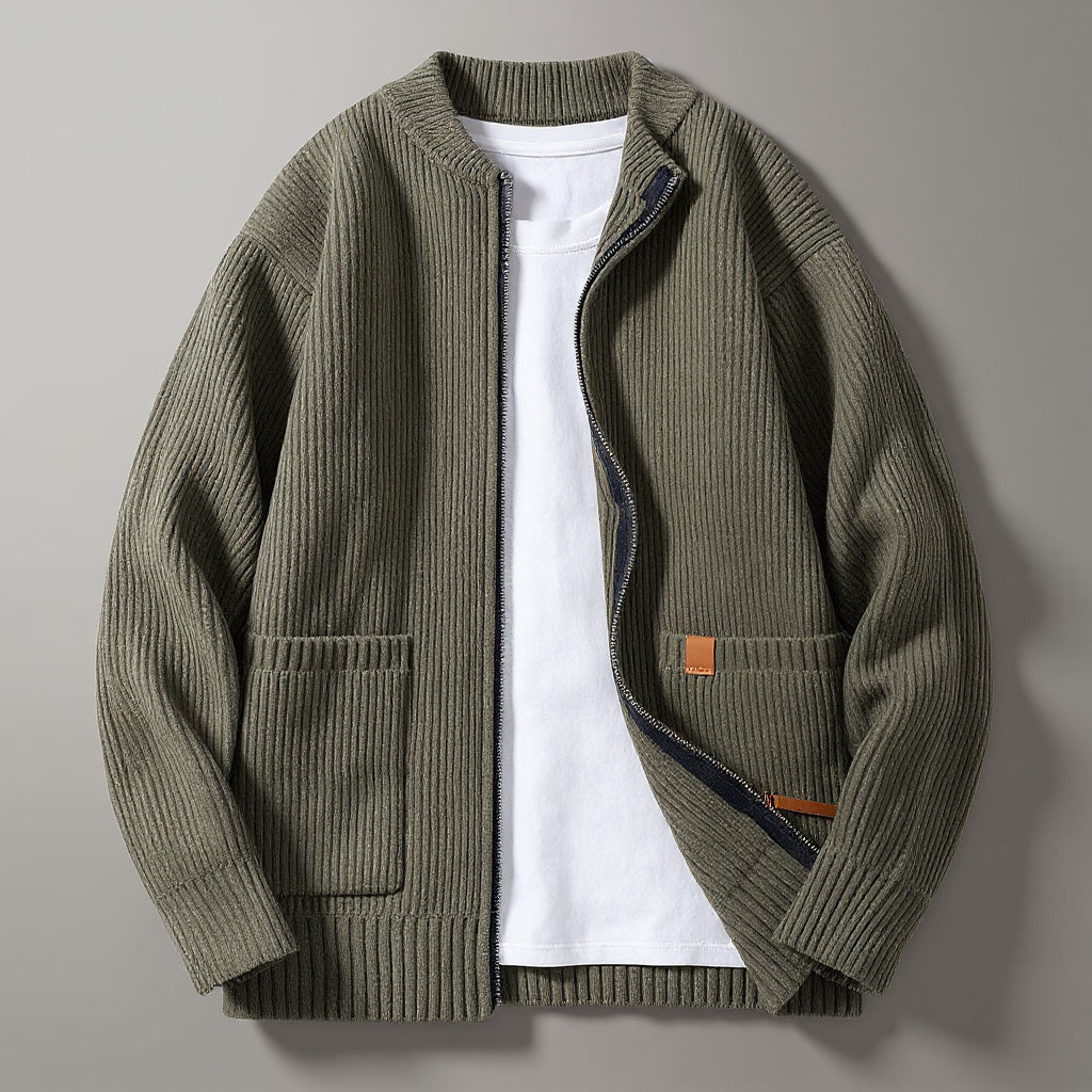 Charlie Ribbed Knit Cardigan