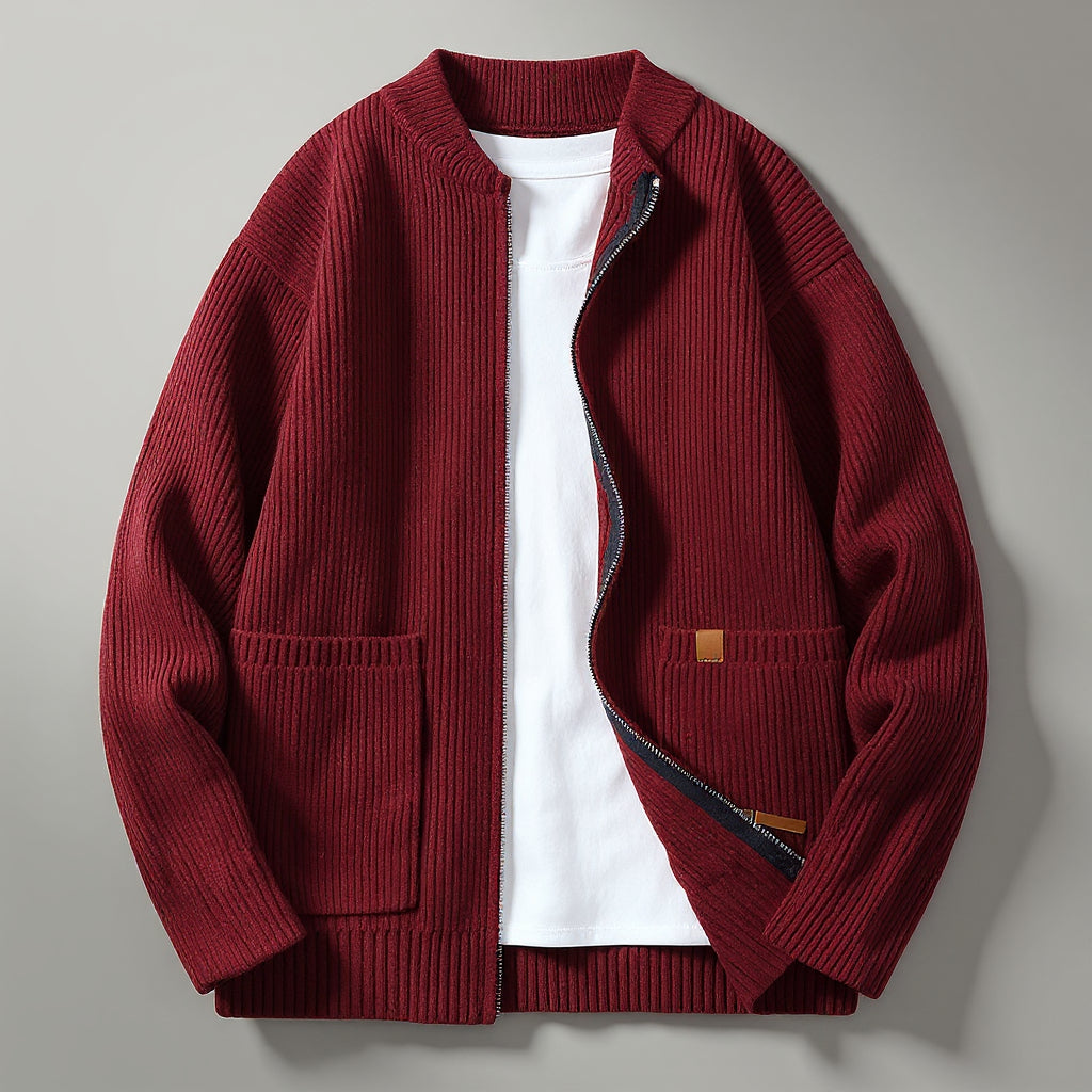 Charlie Ribbed Knit Cardigan