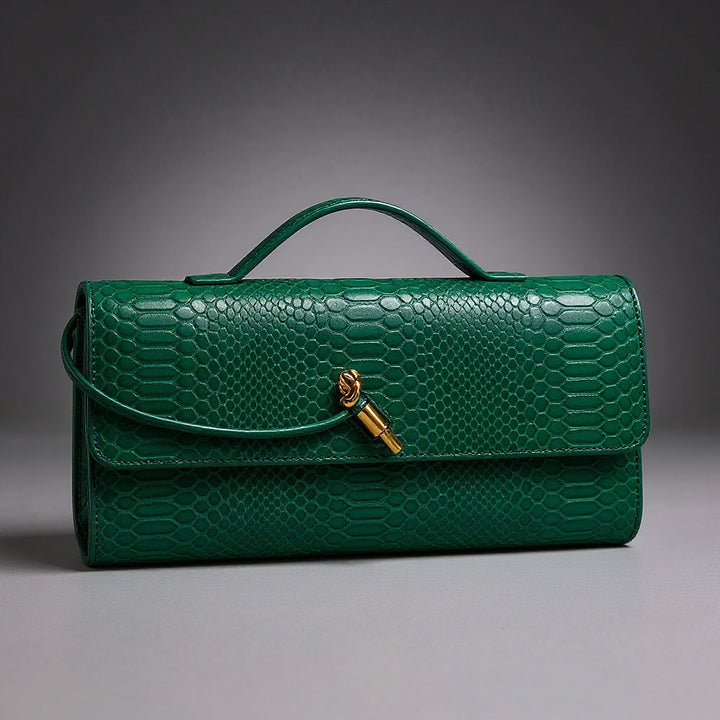 Sammi Snake Print Clutch