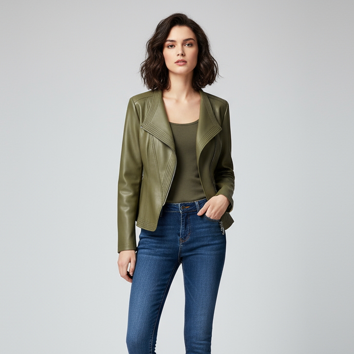 Natalie Tailored Leather Jacket