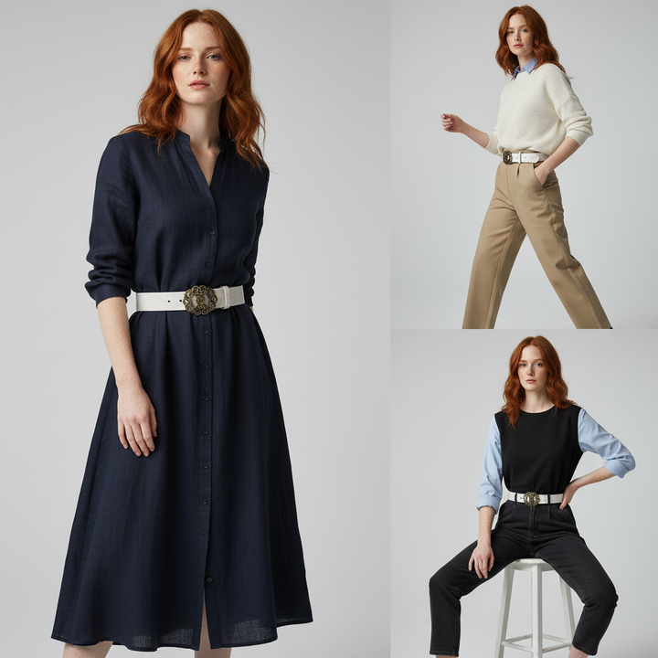 Valora Floral Buckle Belt