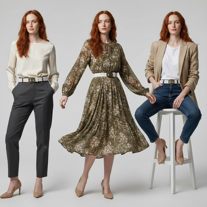 Valora Floral Buckle Belt