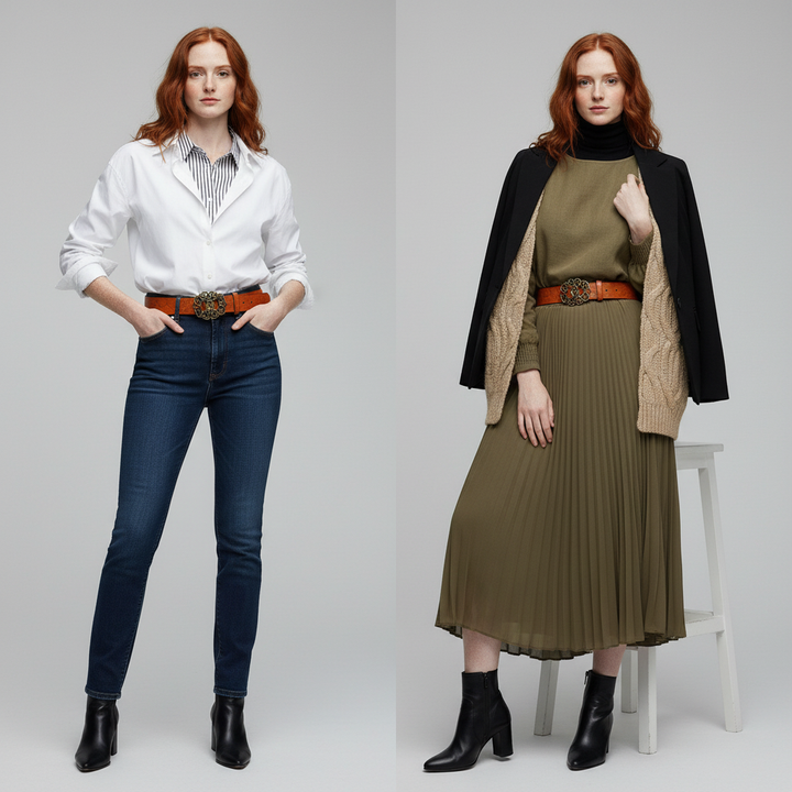 Valora Floral Buckle Belt