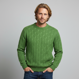 Galway Cable Knit Wool Sweater