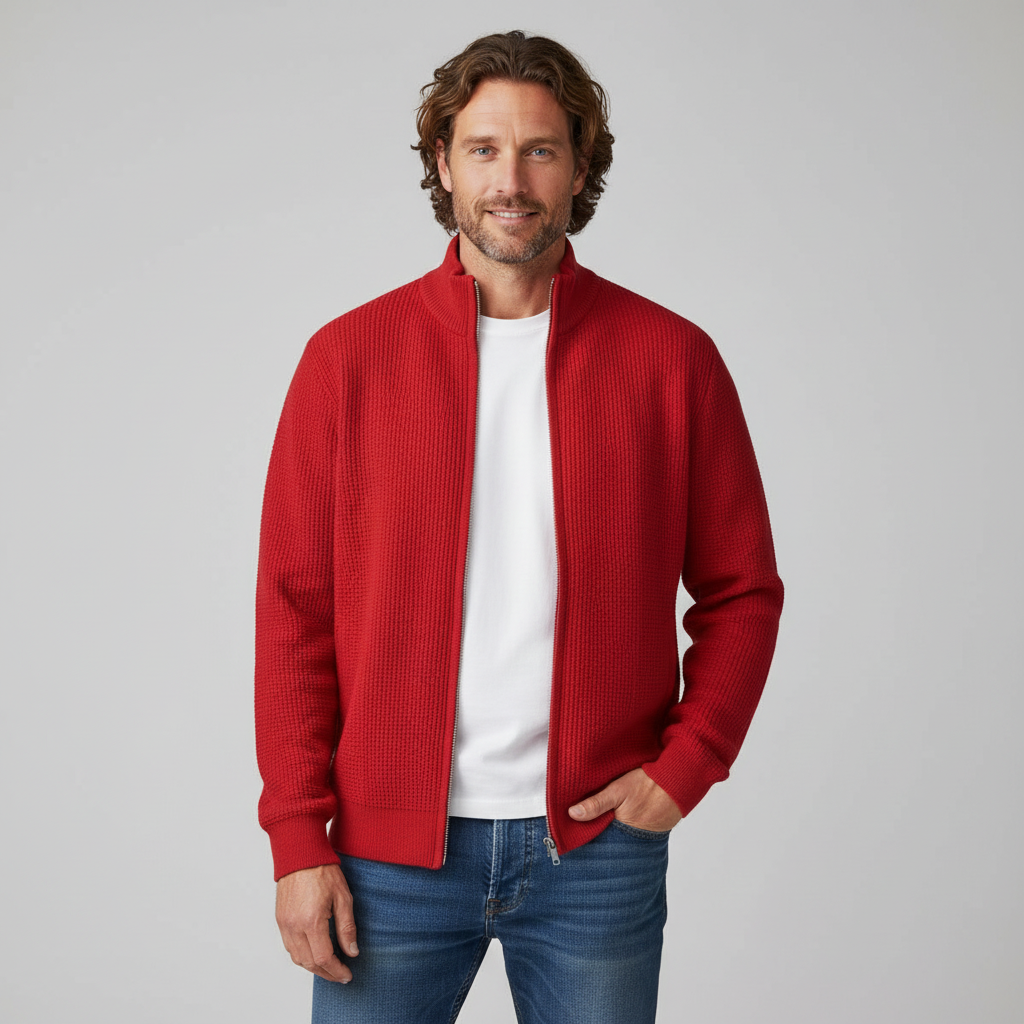 Caleb Waffle Knit Sweater