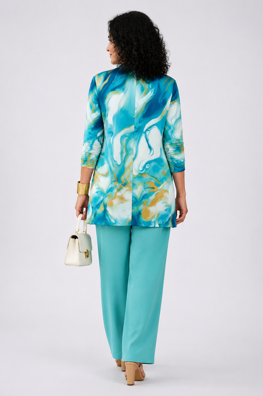 Galena | Turquoise Print Three-Piece Set