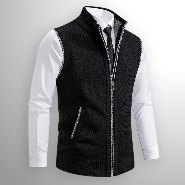 Giulio | Full-Zip Knit Vest