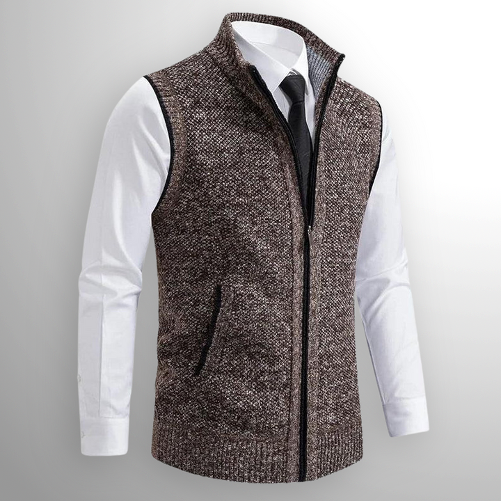 Giulio | Full-Zip Knit Vest