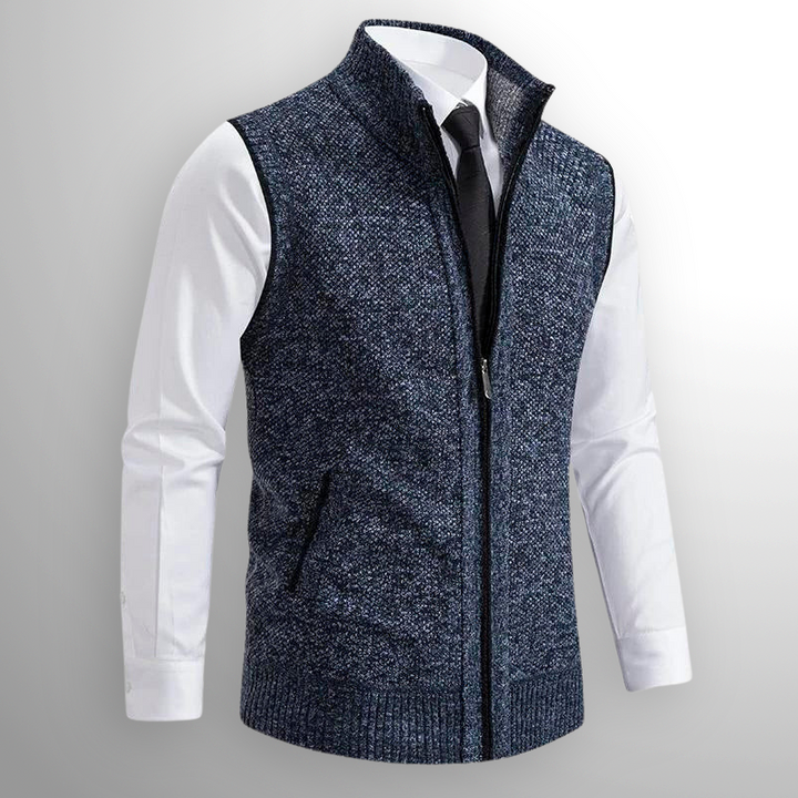 Giulio | Full-Zip Knit Vest