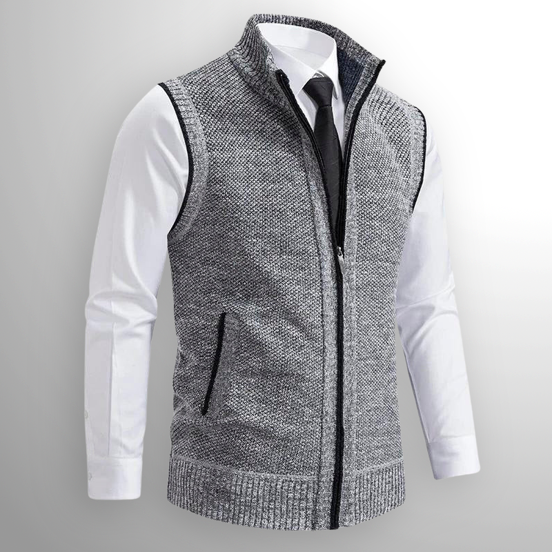 Giulio | Full-Zip Knit Vest
