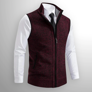 Giulio | Full-Zip Knit Vest