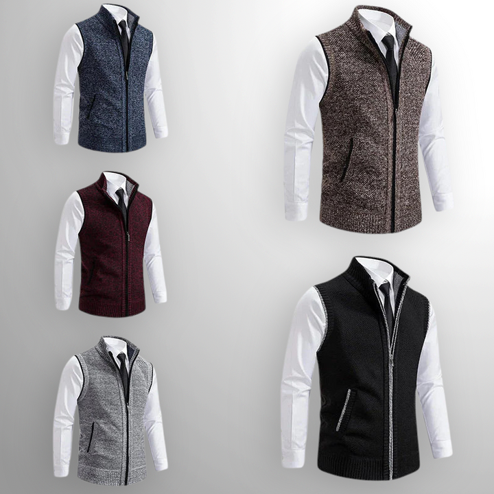 Giulio | Full-Zip Knit Vest