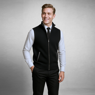 Giulio | Full-Zip Knit Vest