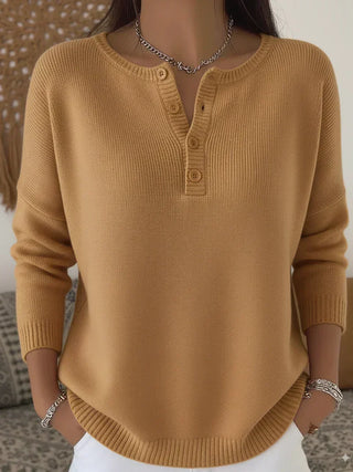Gretchen | Henley Knit Sweater