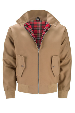 Harryson | Tartan-Lined Harrington Jacket