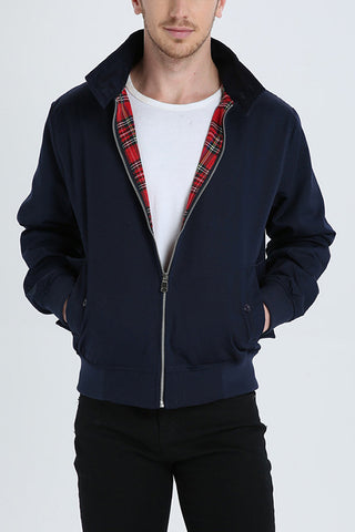 Harryson | Tartan-Lined Harrington Jacket