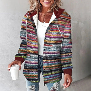 Meredith | Lined Hooded Plaid Shacket
