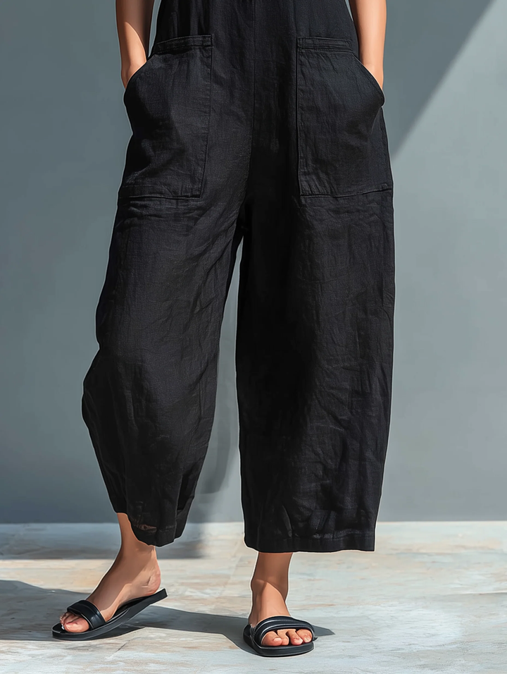 Hollis | Wide-Leg Button Jumpsuit