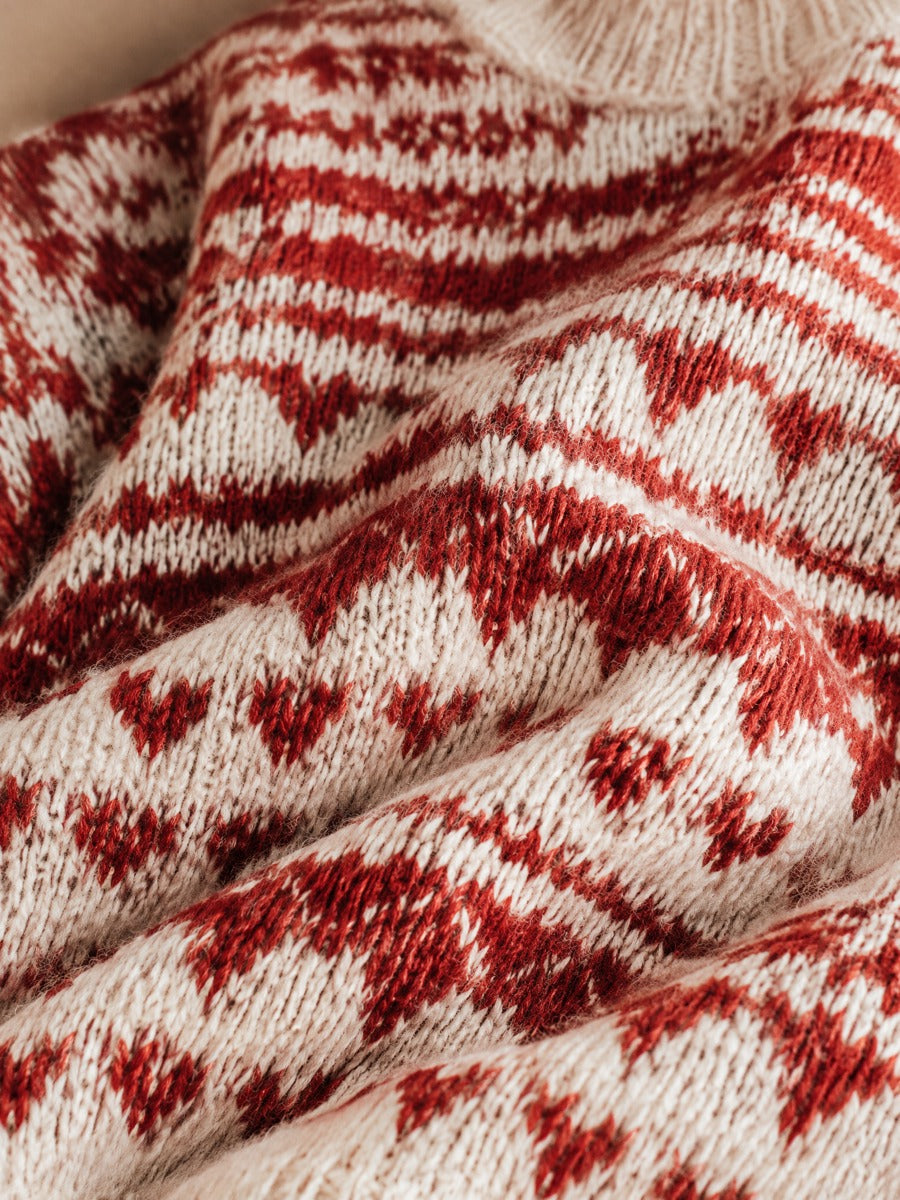 Holly | Fair Isle Heart Christmas Sweater