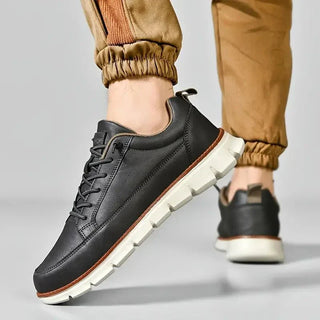 Hugo | Leather-Look Lace-Up Sneaker