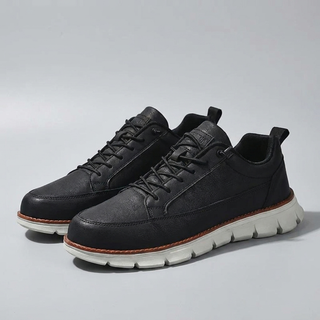 Hugo | Leather-Look Lace-Up Sneaker