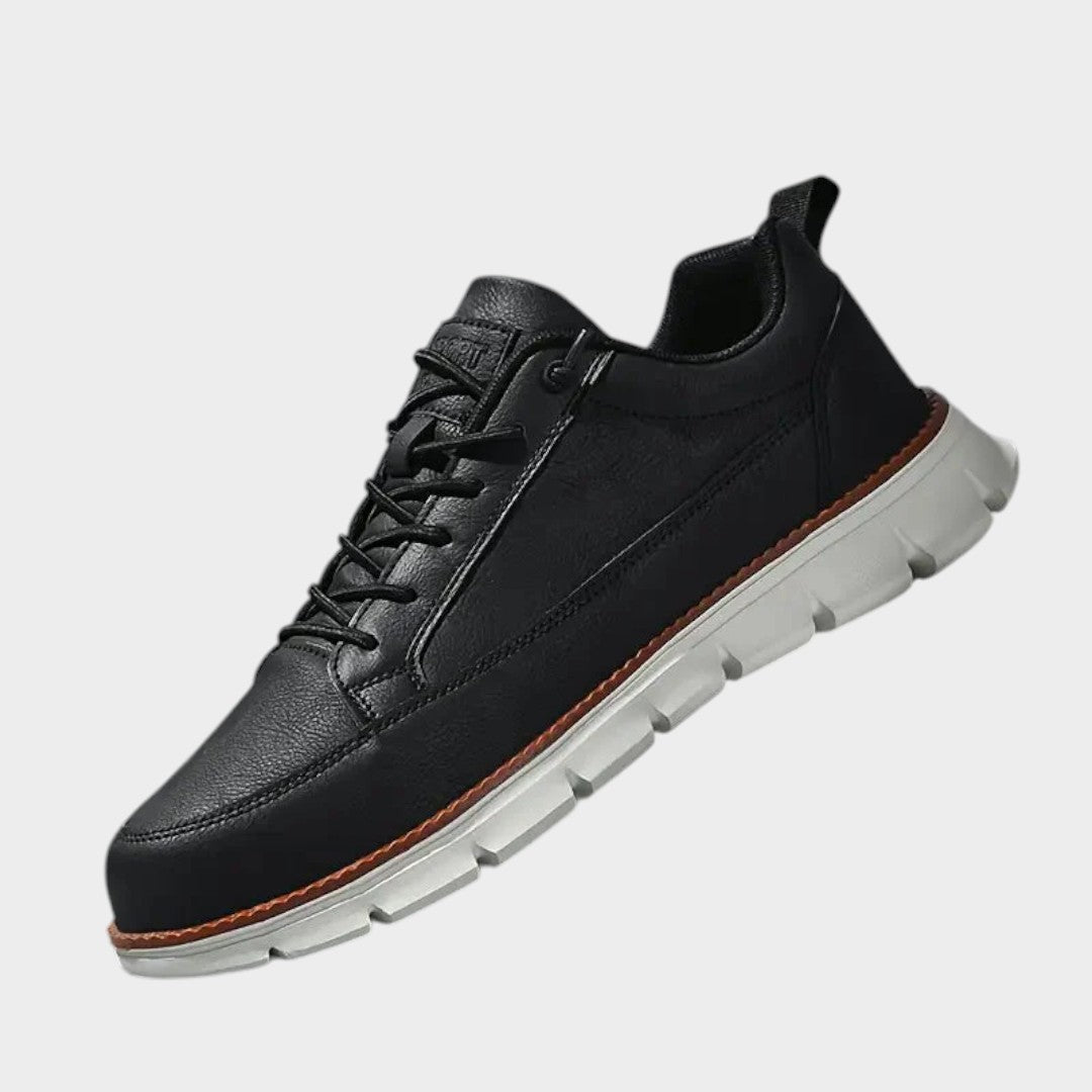 Hugo | Leather-Look Lace-Up Sneaker