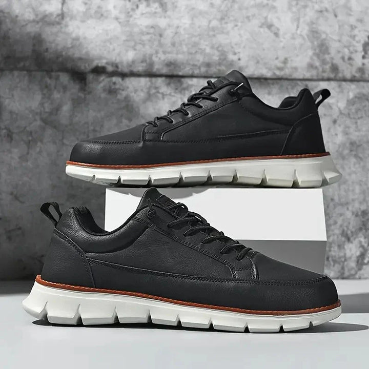 Hugo | Leather-Look Lace-Up Sneaker