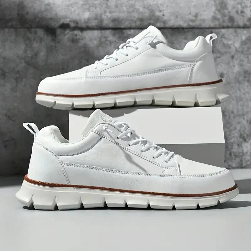 Hugo | Leather-Look Lace-Up Sneaker