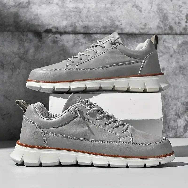 Hugo | Leather-Look Lace-Up Sneaker