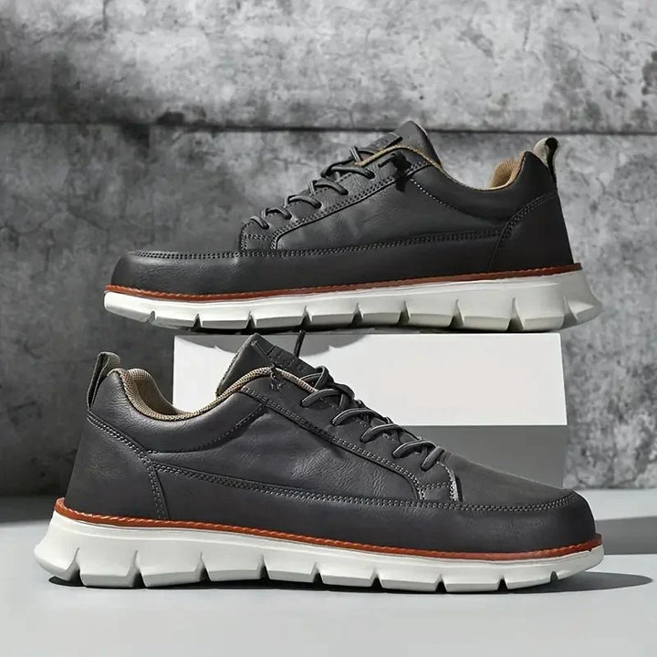 Hugo | Leather-Look Lace-Up Sneaker