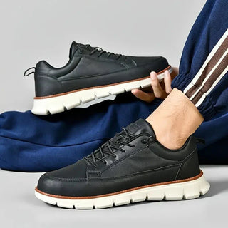 Hugo | Leather-Look Lace-Up Sneaker