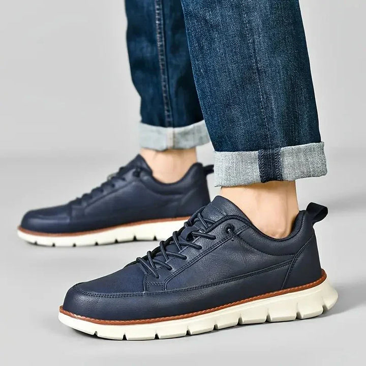 Hugo | Leather-Look Lace-Up Sneaker