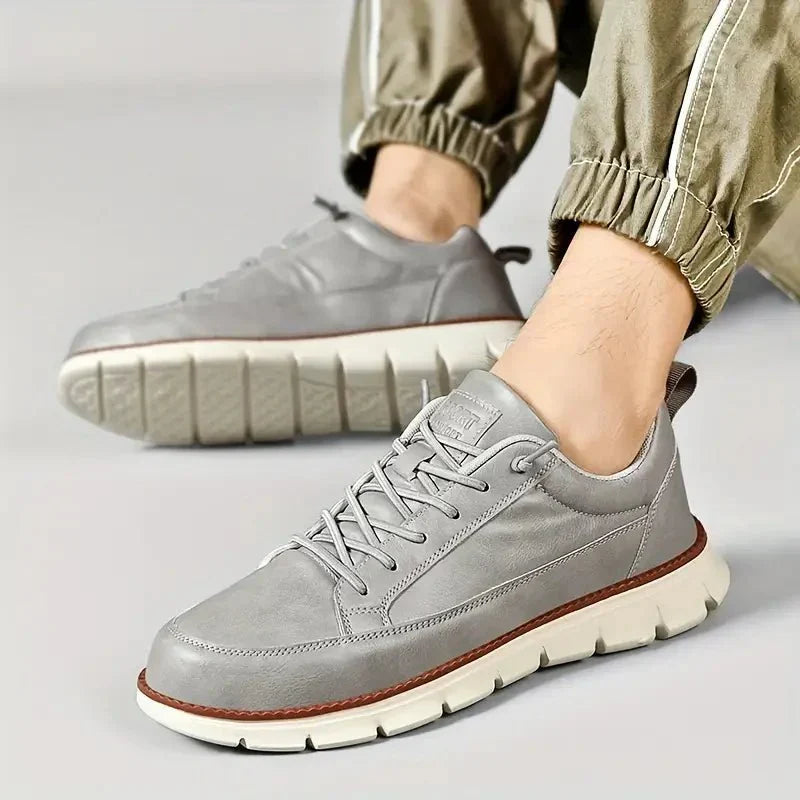 Hugo | Leather-Look Lace-Up Sneaker