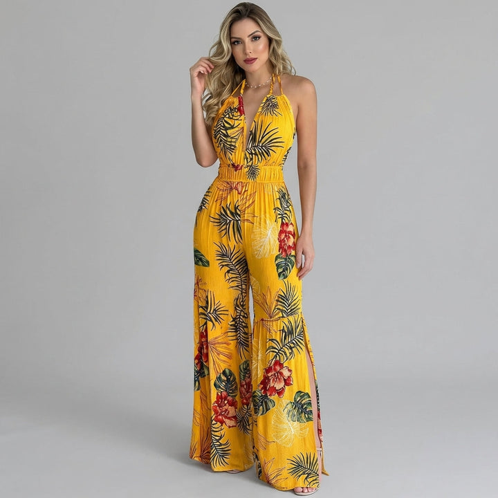 Estella Halter Slit Maxi Dress
