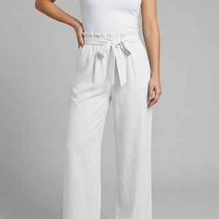 Raila Paperbag Wide-Leg Pants