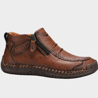 Ivan | Side-Zip Stitched Moc Shoe