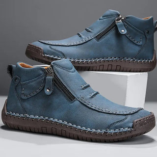 Ivan | Side-Zip Stitched Moc Shoe