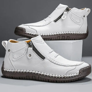 Ivan | Side-Zip Stitched Moc Shoe