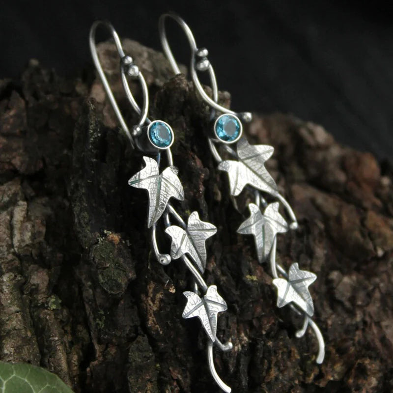 Ivy Leaf Drop Earrings