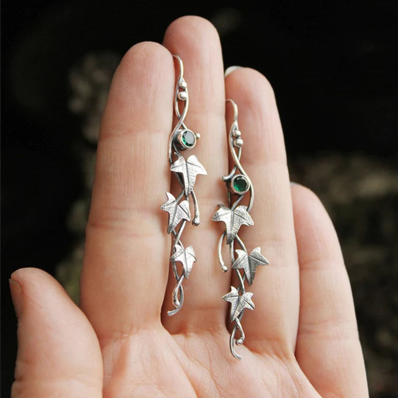 Ivy Leaf Drop Earrings
