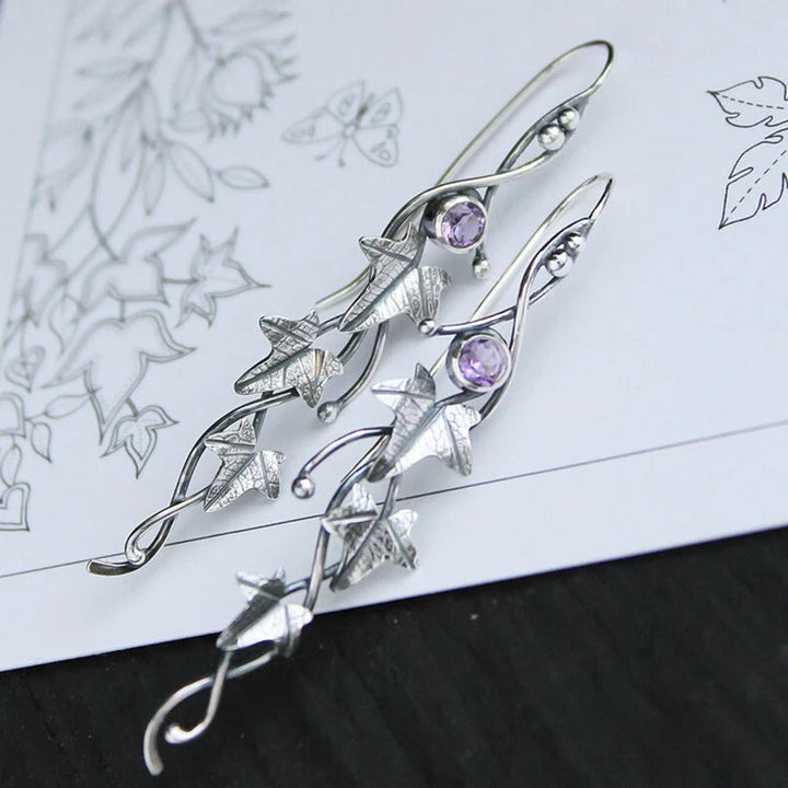 Ivy Leaf Drop Earrings
