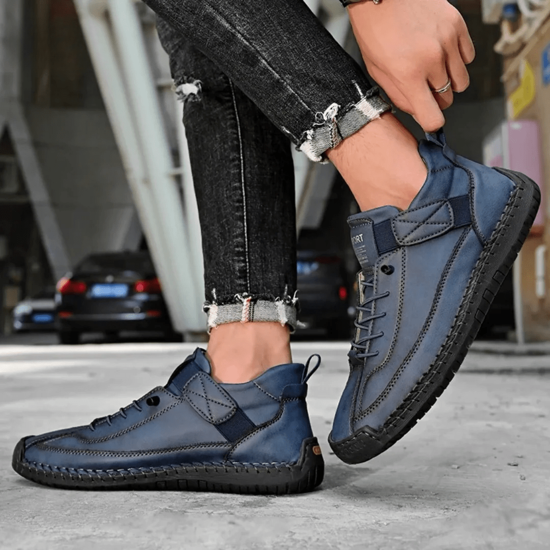 Javier | Hand-Stitched Lace-Up Moc